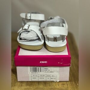 Josmo Kids Sandals in White with Tan Soles